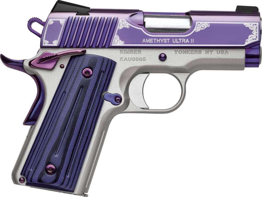 Handguns Kimber America Amethyst Ultra II 9mm KMB AMTH ULT II 1911 9MM 3 8R • Model: Amethyst Ultra II